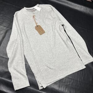 Weatherproof Vintage Men’s Large Oatmeal White Long Sleeve Henley T-shirt $44